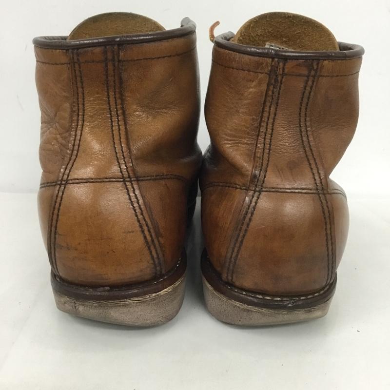 レッドウィング RED WING ブーツ ショートブーツ 875 6インチ クラシックモック レザー 27cm USA9E 27.0cm ロゴ、文字 茶 / ブラウン /  メンズ USED 古着 中古 10124609