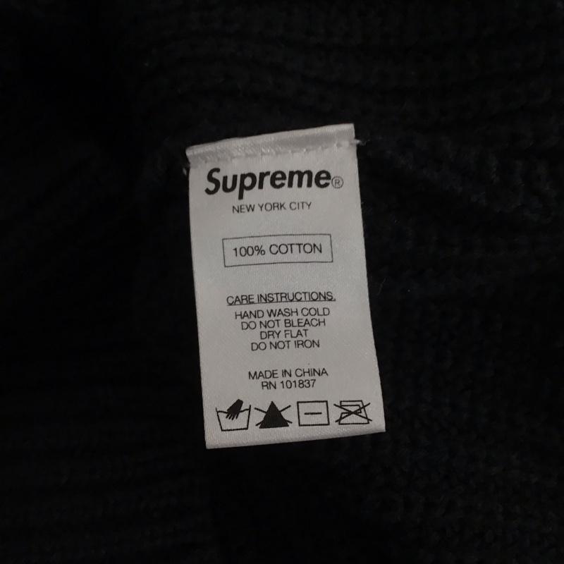 シュプリーム Supreme ニット、セーター 長袖 XL 刺繍 黒 / ブラック /  メンズ USED 古着 中古 10144862