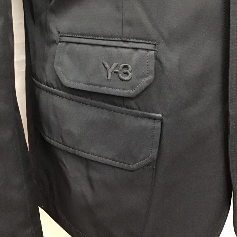 ワイスリー Y-3 ジャケット、上着 ジャケット、ブレザー アウター カジュアルジャケット カラージャケット 前ボタン M 無地 黒 / ブラック /  メンズ USED 古着 中古 10113881