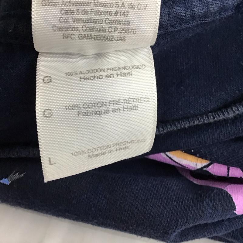 ギルダン GILDAN Tシャツ 半袖 Aerosmith 2013 tour エアロスミス L プリント 紺 / ネイビー /  メンズ USED 古着 中古 10118129