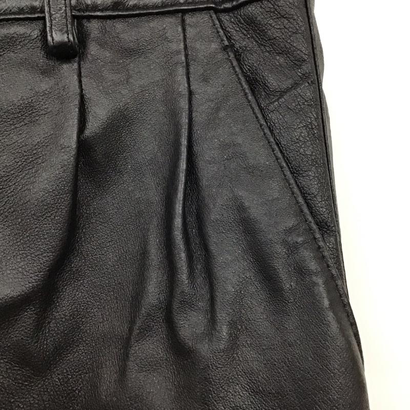 古着 USED パンツ ワークパンツ、ペインターパンツ レザーパンツ カジュアルパンツ ストレートパンツ M 無地 黒 / ブラック /  メンズ USED 古着 中古 10119012
