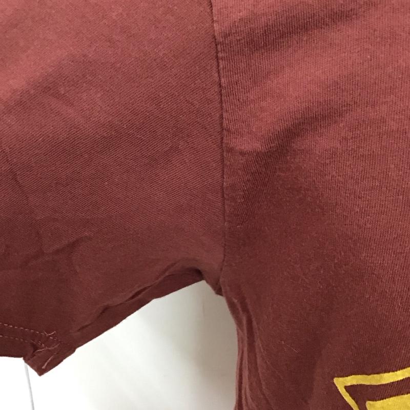 ティーシーエスエス TCSS Tシャツ 半袖 半袖カットソー プリントTシャツ クルーネックカットソー L プリント えんじ / ワインレッド /  メンズ USED 古着 中古 10114695