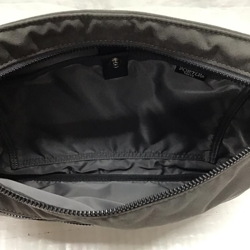 ポーター PORTER ショルダーバッグ ショルダーバッグ サコッシュ ロゴ、文字 灰 / グレー /  レディース USED 古着 中古 10115847