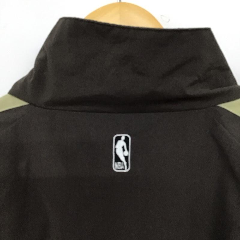 エヌビーエー NBA ジャケット、上着 ジャンパー、ブルゾン jk1041 warriors チームロゴ刺繍 サイドラインオーバーサイズドロスト撥水ナイロントラックブルゾン L ロゴ、文字 茶 / ブラウン /  メンズ USED 古着 中古 10150306