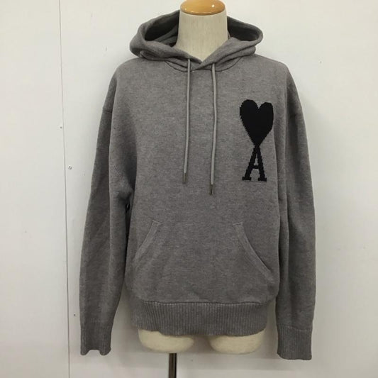 アミ ami ニット、セーター 長袖 XL 無地 灰 / グレー /  メンズ USED 古着 中古 10108167