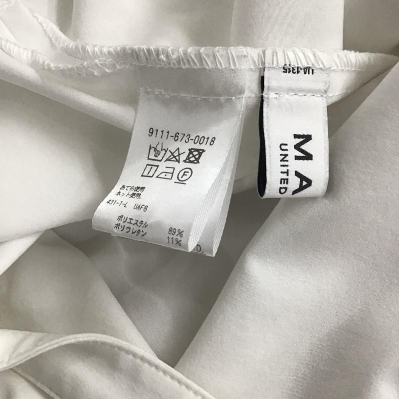 ユナイテッドアローズ UNITED ARROWS シャツ、ブラウス 長袖 9111-673-0018 MARW UNITED ARROWS タック スリーブシャツ 無地 白 / ホワイト /  レディース USED 古着 中古 10142147