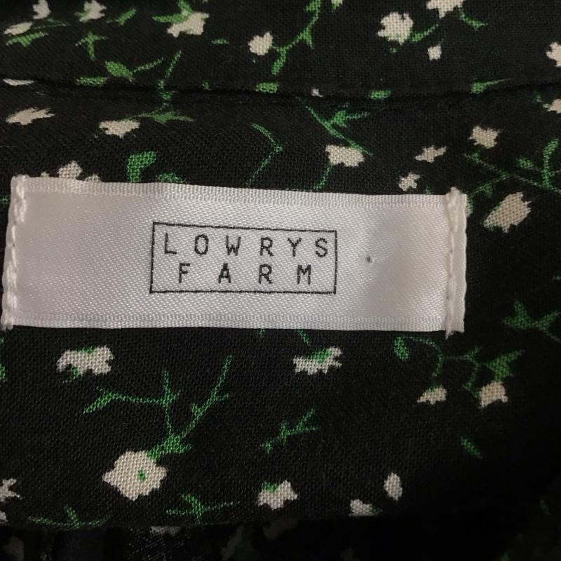 ローリーズファーム LOWRYS FARM ワンピース ロングスカート 総柄 X 花柄 黒 / ブラック /  レディース USED 古着 中古 10108663