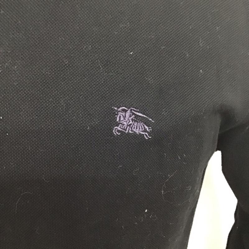 バーバリーブラックレーベル BURBERRY BLACK LABEL シャツ、ブラウス 七分袖 2 無地 黒 / ブラック /  メンズ USED 古着 中古 10126546