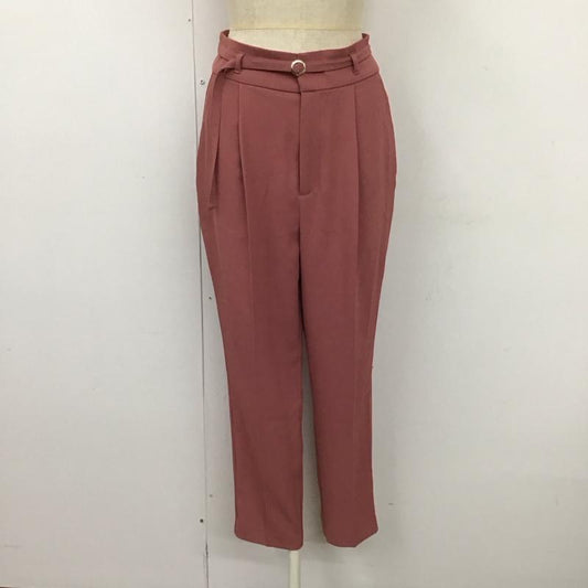 グローブ grove パンツ スラックス スラックスパンツ センタータックパンツ ワイドパンツ S 無地 桃 / ピンク /  レディース USED 古着 中古 10115960