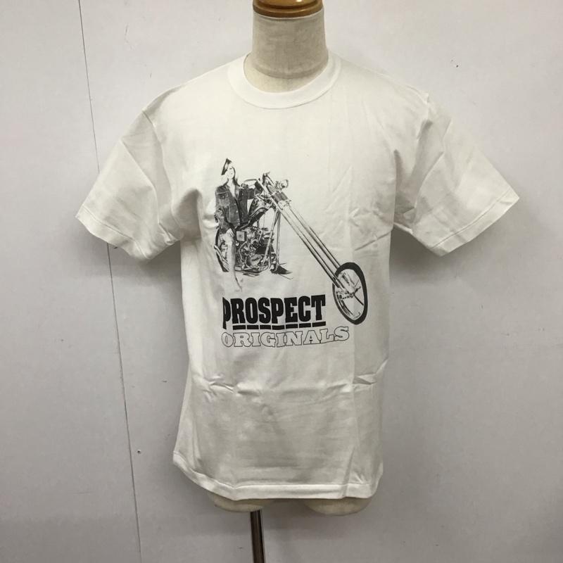プロスペクト PROSPECT Tシャツ 半袖 半袖カットソー プリントTシャツ クルーネックカットソー L プリント 白 / ホワイト /  メンズ USED 古着 中古 10126658