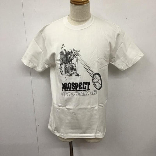 プロスペクト PROSPECT Tシャツ 半袖 半袖カットソー プリントTシャツ クルーネックカットソー L プリント 白 / ホワイト /  メンズ USED 古着 中古 10126658