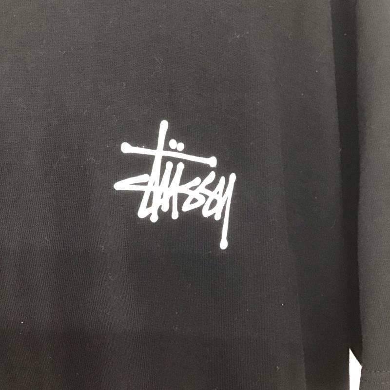 ステューシー STUSSY Tシャツ 半袖 半袖カットソー プリントTシャツ クルーネックカットソー L プリント 黒 / ブラック /  メンズ USED 古着 中古 10127151