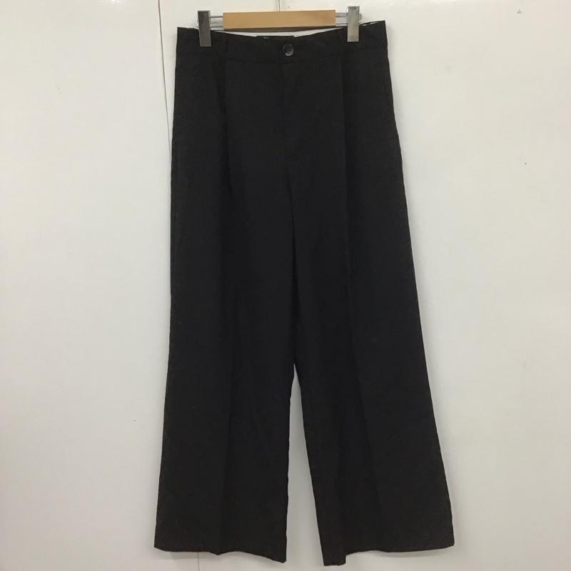 ザラ ZARA パンツ スラックス スラックス ワイドパンツ カジュアルパンツ ストレートパンツ S 無地 黒 / ブラック /  レディース USED 古着 中古 10110816