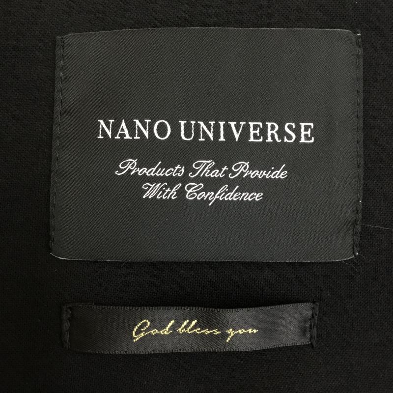 ナノユニバース ブロードゥリー＆コー nano universe Braderie & Co ジャケット、上着 ジャケット、ブレザー nano universe ダメリーノ ハイゲージ ツイル ジャージ ジャケット M 無地 黒 / ブラック /  メンズ USED 古着 中古 10135897