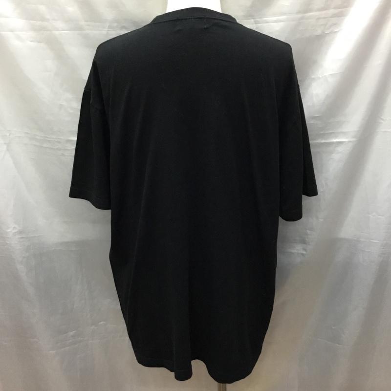 ヘッドグーニー HEADGOONIE Tシャツ 半袖 半袖カットソー プリントTシャツ クルーネックカットソー XXL ロゴ、文字 黒 / ブラック /  メンズ USED 古着 中古 10117534
