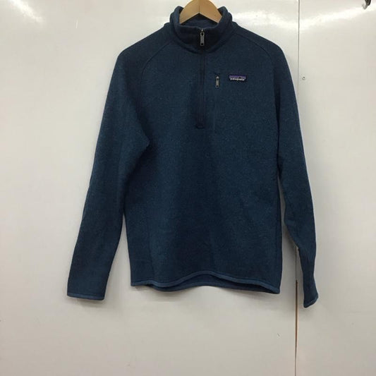パタゴニア patagonia カットソー 長袖 25522fa17 ベターセータープルオーバー ハーフジップ M ロゴ、文字 青 / ブルー /  メンズ USED 古着 中古 10143524