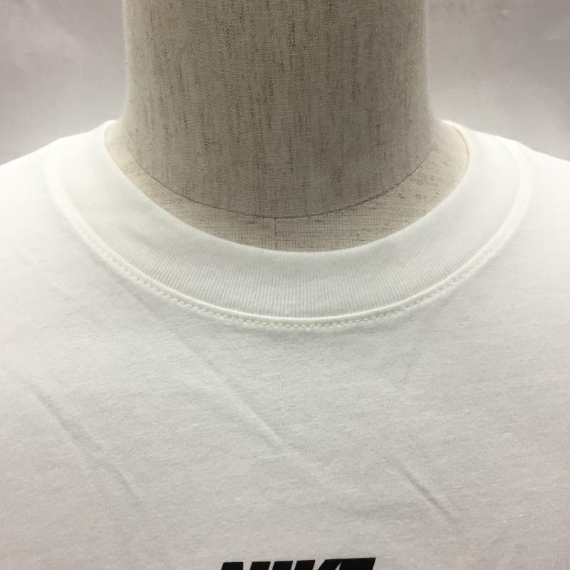 ナイキ NIKE カットソー 長袖 cu7391-100 JDISTICKRREPEATL/STシャツ 長袖カットソー プリントTシャツ XL ロゴ、文字 白 / ホワイト /  メンズ USED 古着 中古 10121065