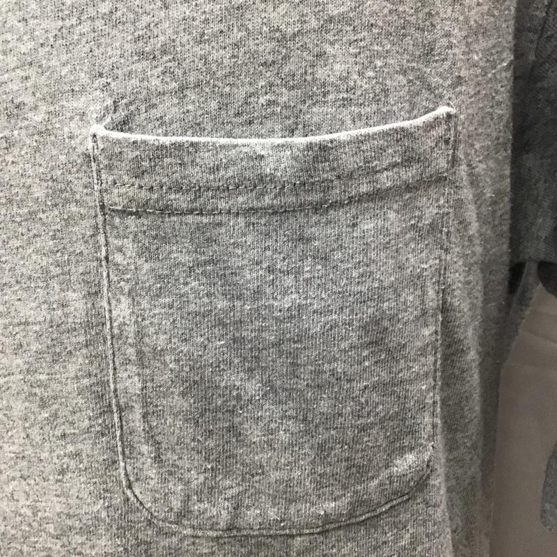 チャンピオン Champion Tシャツ 半袖 C8-H30J Vネック 胸ポケット XL ワンポイント 灰 / グレー /  メンズ USED 古着 中古 10117029