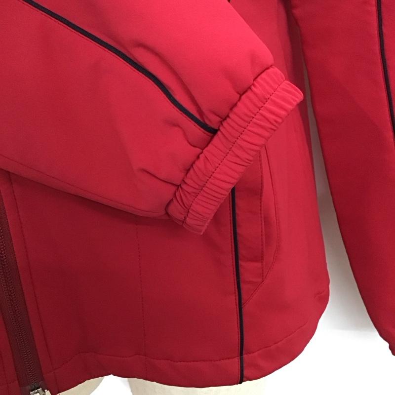 アディダス adidas ジャケット、上着 ジャンパー、ブルゾン ジップアップジャケット ジャンパー ジャケット カジュアルジャケット アウター ロゴ、文字 赤 / レッド /  メンズ USED 古着 中古 10119034