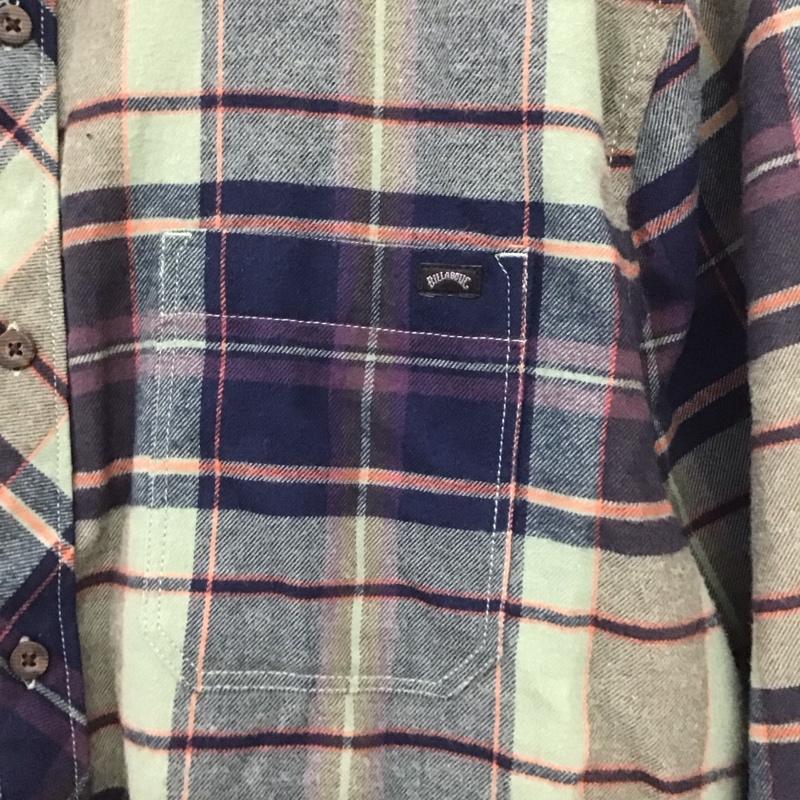 ビラボン BILLABONG シャツ、ブラウス 長袖 長袖シャツ チェックシャツ カラーシャツ M チェック マルチカラー / マルチカラー /  メンズ USED 古着 中古 10137125