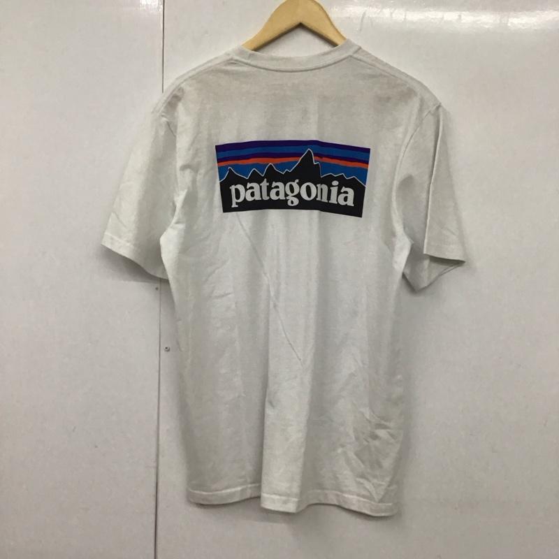 パタゴニア patagonia Tシャツ 半袖 39178sp19 プリントTシャツ クルーネックカットソー M ロゴ、文字 白 / ホワイト /  メンズ USED 古着 中古 10130576