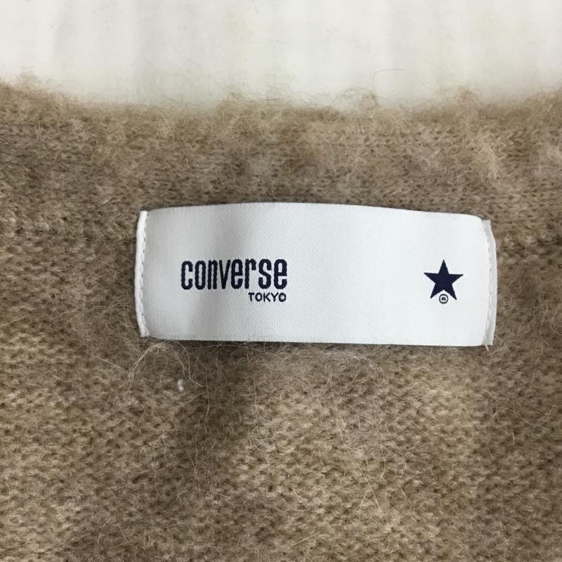 コンバーストウキョウ CONVERSE TOKYO カーディガン 長袖 長袖カーディガン 長袖カットソー ノーカラージャケット 前開カーディガン 3 ロゴ、文字 ベージュ / ベージュ /  メンズ USED 古着 中古 10120952