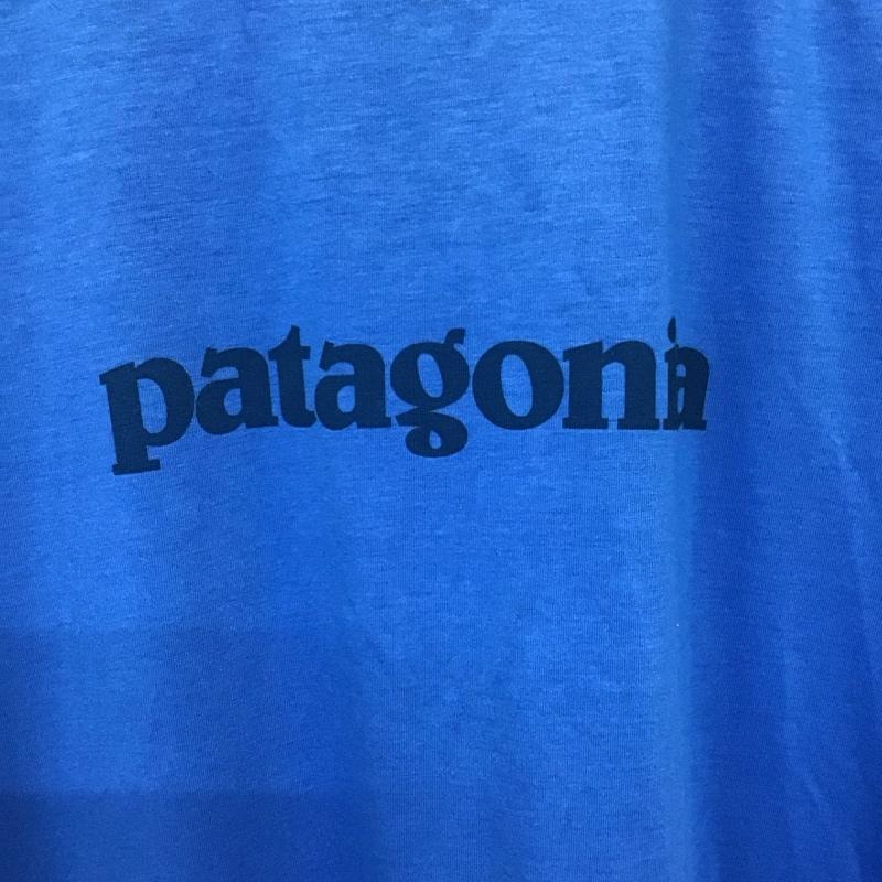 パタゴニア patagonia カットソー 長袖 長袖カットソー 無地カットソー クルーネック XS ロゴ、文字 青 / ブルー /  メンズ USED 古着 中古 10131115