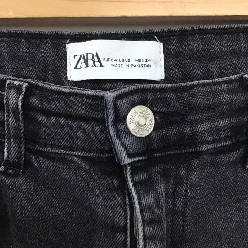 ザラ ZARA パンツ デニム、ジーンズ スキニー タイトデニム ストレッチ 無地 黒 / ブラック /  レディース USED 古着 中古 10138881