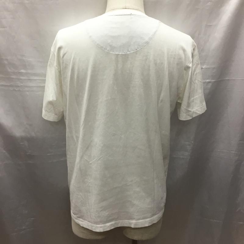 ブラックレーベルクレストブリッジ BLACK LABEL CRESTBRIDGE Tシャツ 半袖 半袖カットソー プリントTシャツ クルーネックカットソー L ロゴ、文字 白 / ホワイト /  メンズ USED 古着 中古 10116590