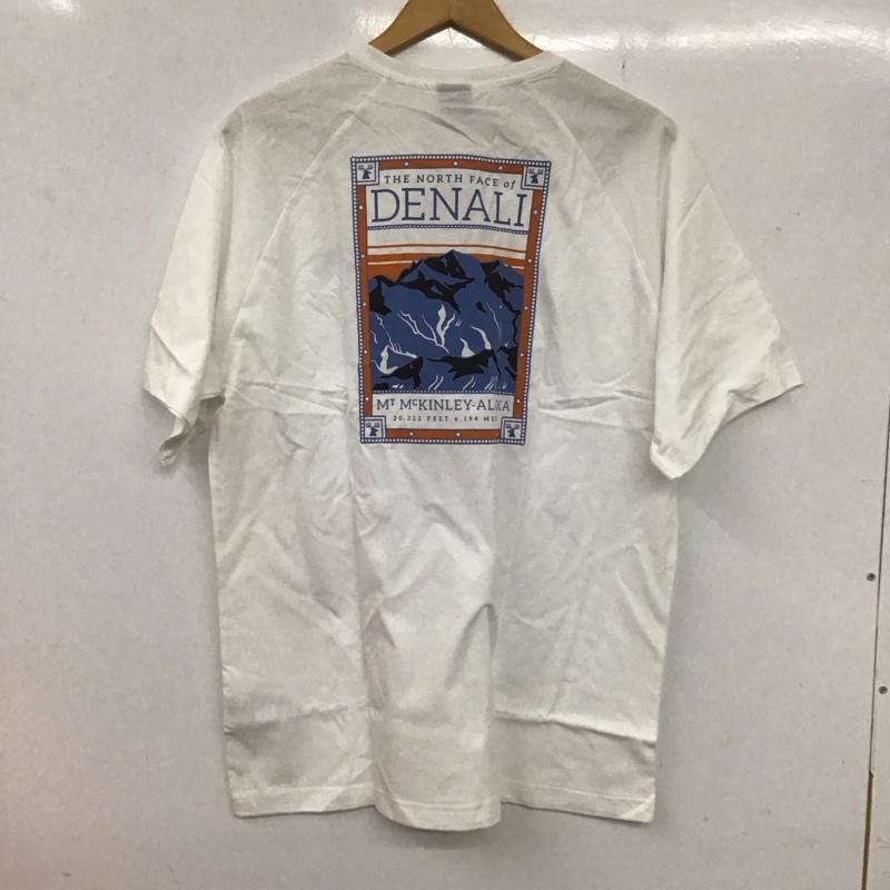 ザノースフェイス THE NORTH FACE Tシャツ 半袖 NF0A87NUFN41 L ロゴ、文字 X プリント 白 / ホワイト /  メンズ USED 古着 中古 10132504