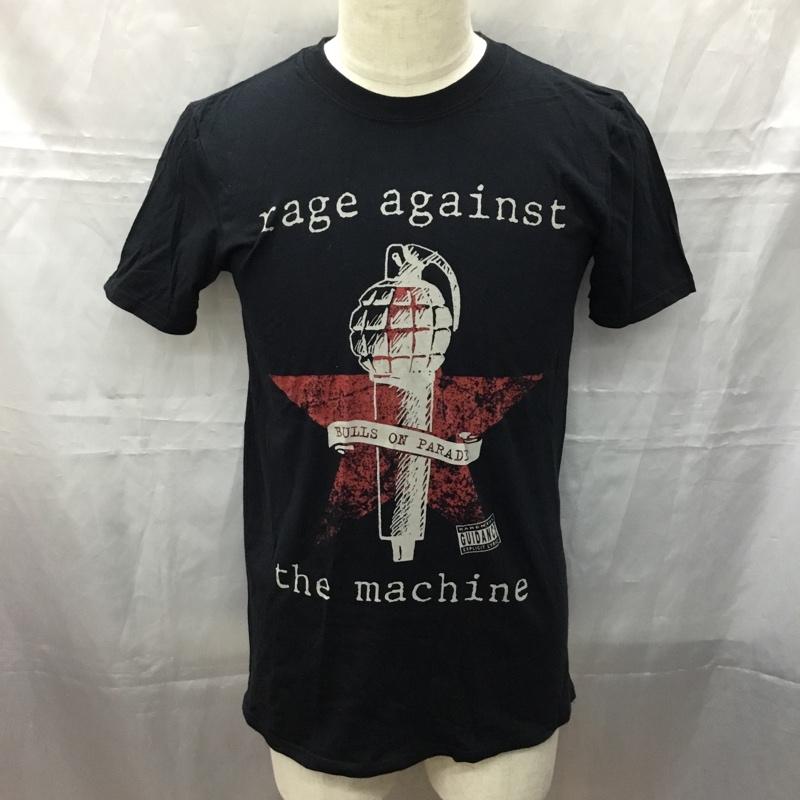ギルダン GILDAN Tシャツ 半袖 rage against the machine バンドT BULLS ON PARADE M ロゴ、文字 黒 / ブラック /  メンズ USED 古着 中古 10111349