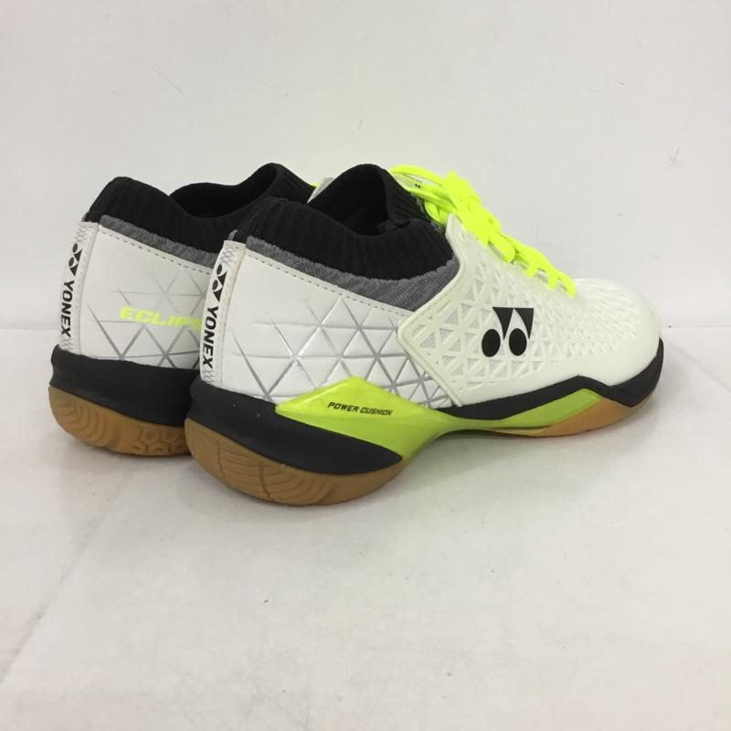 ヨネックス YONEX スニーカー スニーカー SHBELSZMD バドミントンシューズ パワークッション エクリプションZミッド 26cm 箱有 26.0cm ロゴ、文字 白 / ホワイト / X 黒 / ブラック / X 黄 / イエロー /  メンズ USED 古着 中古 10150019