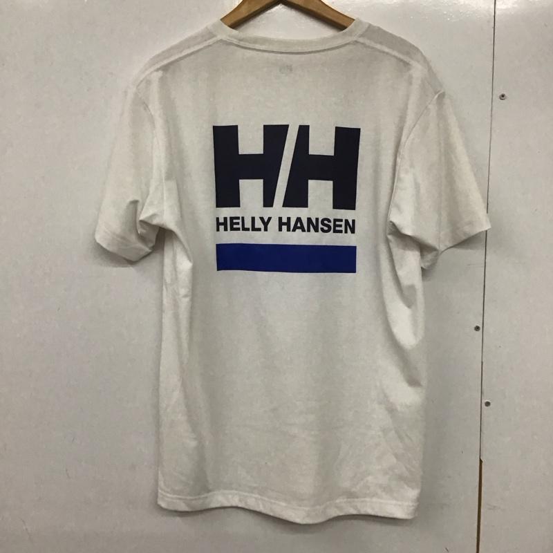 ヘリーハンセン HELLY HANSEN Tシャツ 半袖 hoev62002 半袖カットソー クルーネックカットソー プリントTシャツ XL ロゴ、文字 白 / ホワイト /  メンズ USED 古着 中古 10132359