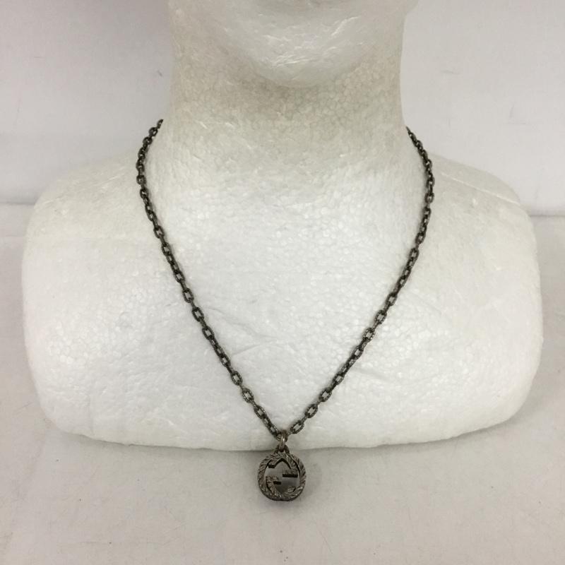 グッチ GUCCI アクセサリー ネックレス、ペンダント インターロッキングG 無地 銀 / シルバー /  メンズ USED 古着 中古 10150015