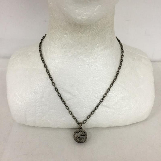 グッチ GUCCI アクセサリー ネックレス、ペンダント インターロッキングG 無地 銀 / シルバー /  メンズ USED 古着 中古 10150015