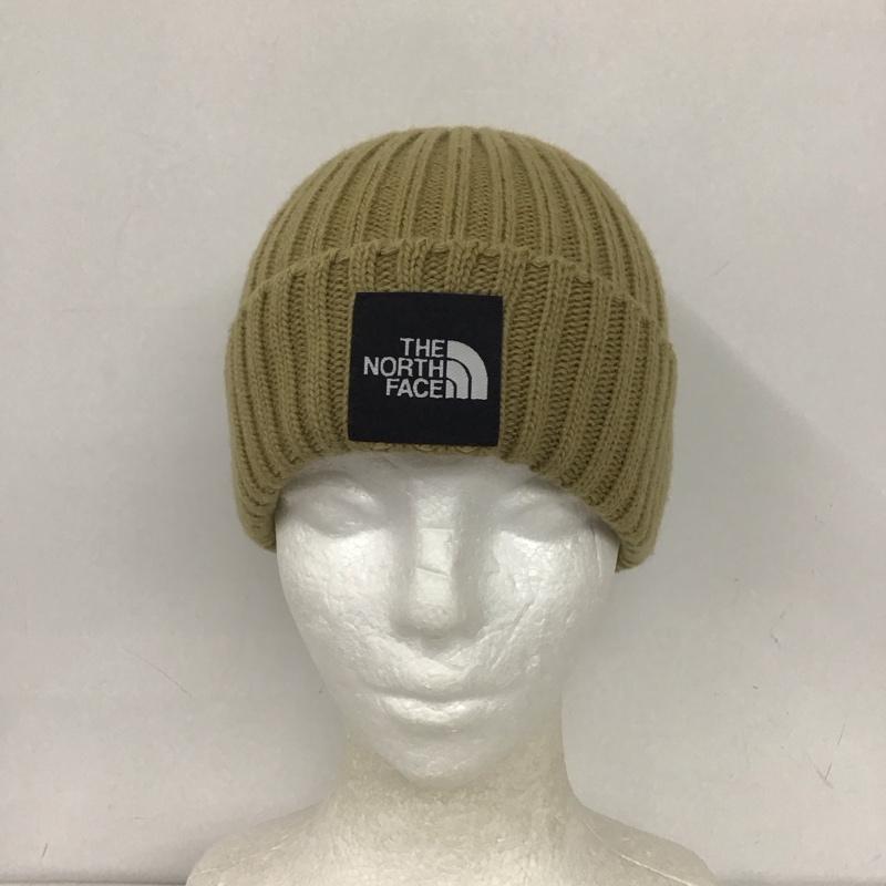 ザノースフェイス THE NORTH FACE 帽子 ニット帽 ロゴ、文字 ベージュ / ベージュ /  メンズ USED 古着 中古 10132550