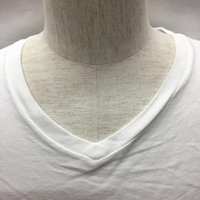 トミーヒルフィガー TOMMY HILFIGER Tシャツ 半袖 Vネック XXL ワンポイント 白 / ホワイト /  メンズ USED 古着 中古 10117175