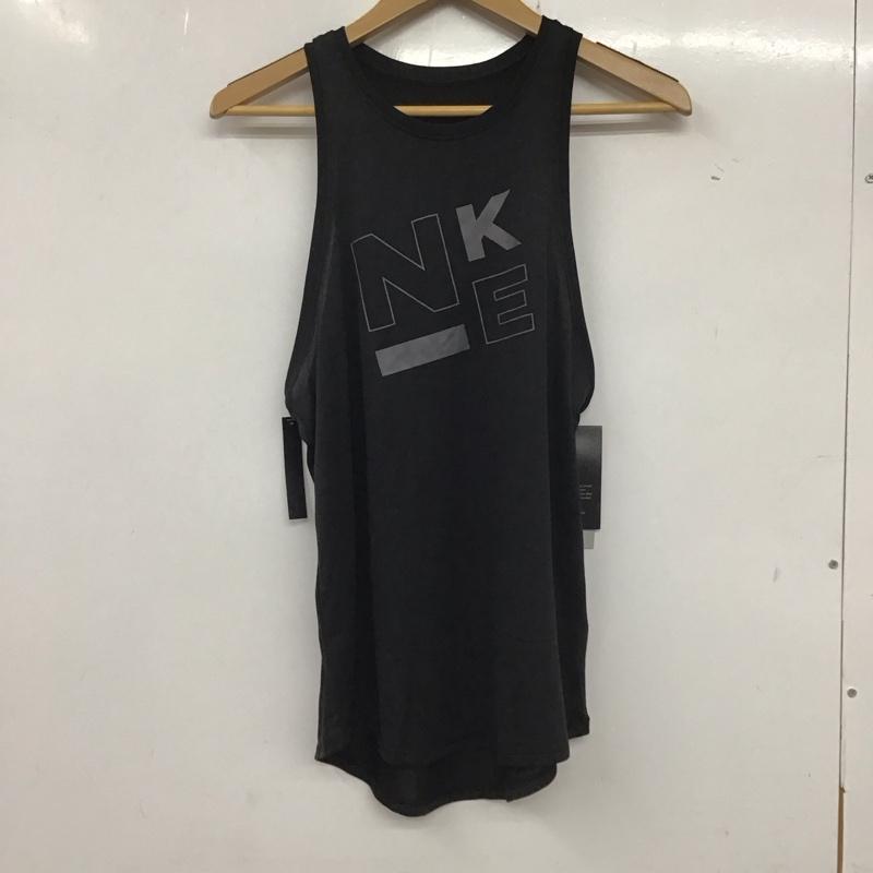 ナイキ NIKE タンクトップ タンクトップ BQ3297-010 スポーツウェア トレーニングウェア タグ付き L ロゴ、文字 黒 / ブラック /  レディース USED 古着 中古 10135597