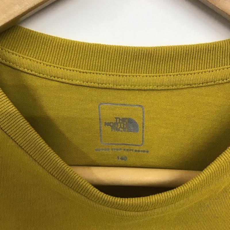 ザノースフェイス THE NORTH FACE Tシャツ 長袖 NTJ82223 ロングスリーブフィールドグラフィックロゴティー 140cm ロゴ、文字 X プリント マスタード / マスタード /  ボーイズ USED 古着 中古 10131143