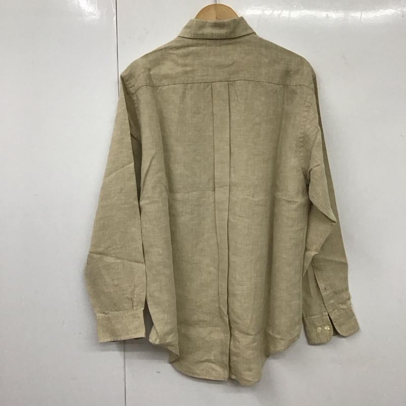 ブルックスブラザーズ BROOKS BROTHERS シャツ、ブラウス 長袖 ボタンダウンシャツ M 無地 ベージュ / ベージュ /  メンズ USED 古着 中古 10131424