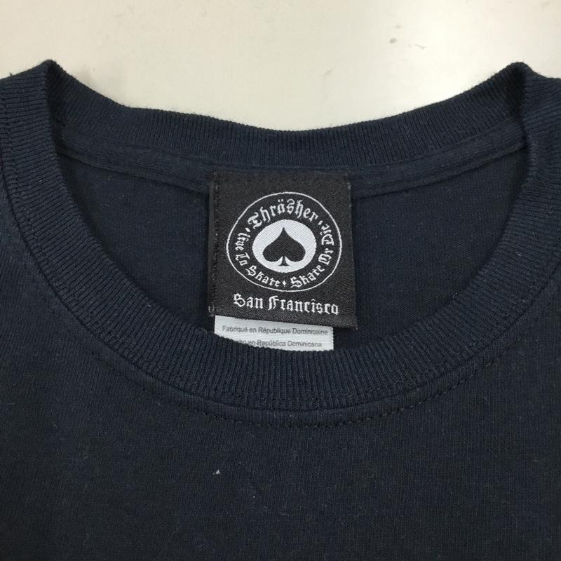 スラッシャー THRASHER Tシャツ 半袖 S ロゴ、文字 黒 / ブラック /  メンズ USED 古着 中古 10112735