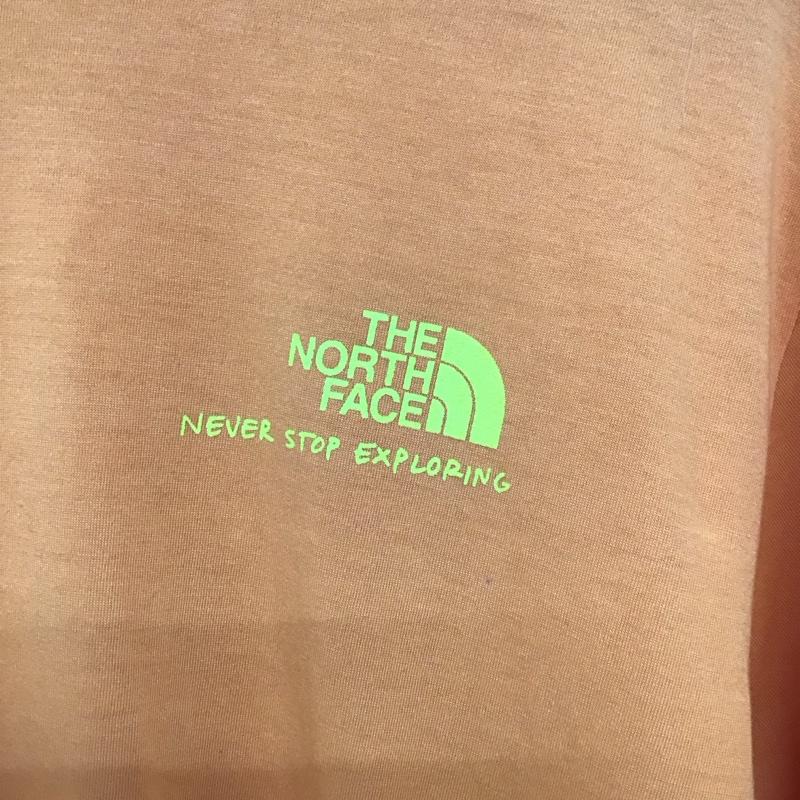 ザノースフェイス THE NORTH FACE Tシャツ 半袖 nt32146 ショートスリーブベースキャンプダッフルフォトティー プリントTシャツ S プリント 橙 / オレンジ /  メンズ USED 古着 中古 10132313