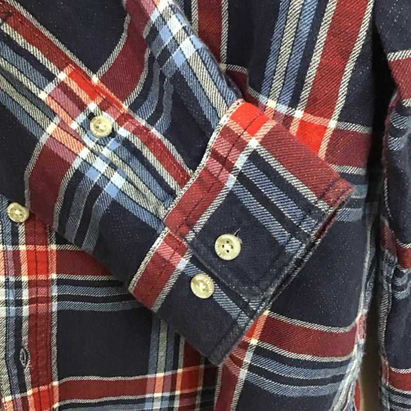 エディーバウアー Eddie Bauer シャツ、ブラウス 長袖 長袖シャツ チェックシャツ カラーシャツ ボタンダウンシャツ L チェック マルチカラー / マルチカラー /  メンズ USED 古着 中古 10130809