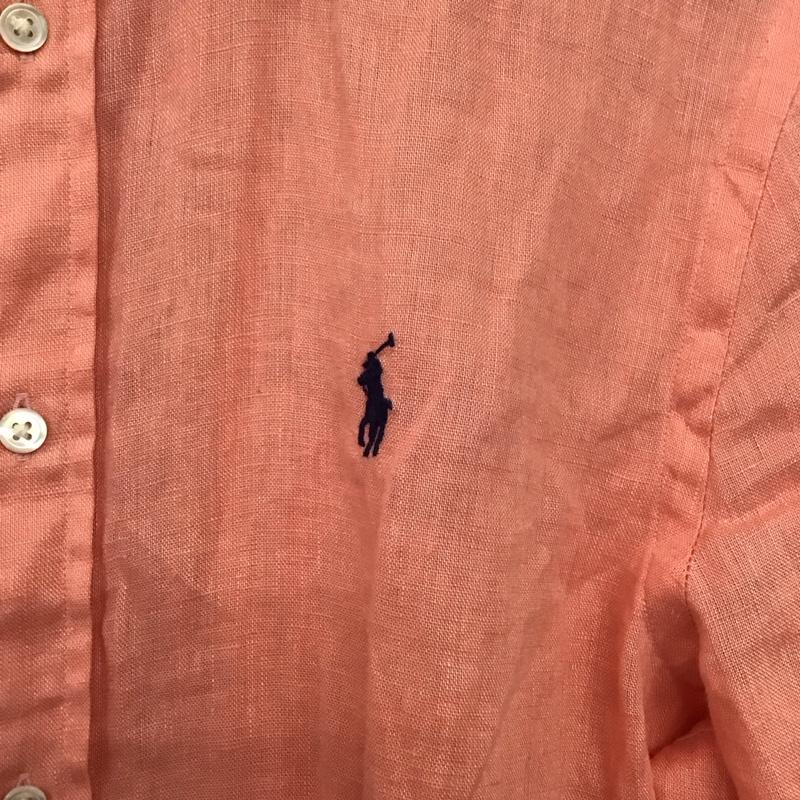 ラルフローレン RALPHLAUREN シャツ、ブラウス 長袖 長袖シャツ ロゴシャツ カラーシャツ S ロゴ、文字 桃 / ピンク /  メンズ USED 古着 中古 10144952