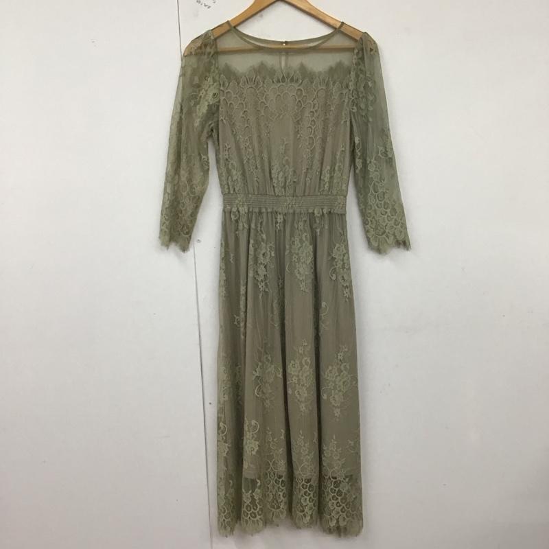 ロペピクニック ROPE  PICNIC ワンピース ロングスカート 38 無地 灰 / グレー /  レディース USED 古着 中古 10128884