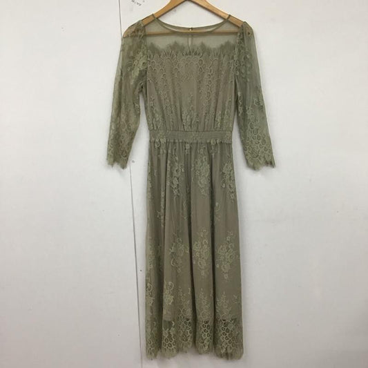 ロペピクニック ROPE  PICNIC ワンピース ロングスカート 38 無地 灰 / グレー /  レディース USED 古着 中古 10128884