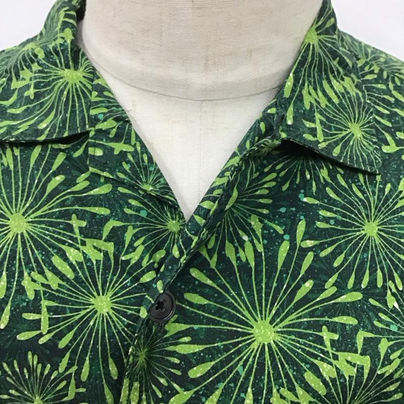 グリーンレーベルリラクシング green label relaxing シャツ、ブラウス 半袖 半袖シャツ 総柄シャツ ポケットシャツ S 総柄 緑 / グリーン /  メンズ USED 古着 中古 10126724