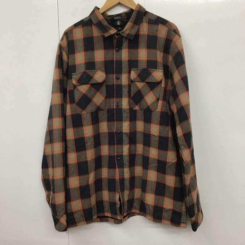 ボルコム VOLCOM シャツ、ブラウス 長袖 長袖シャツ チェックシャツ カラーシャツ L チェック マルチカラー / マルチカラー /  メンズ USED 古着 中古 10131501