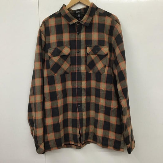 ボルコム VOLCOM シャツ、ブラウス 長袖 長袖シャツ チェックシャツ カラーシャツ L チェック マルチカラー / マルチカラー /  メンズ USED 古着 中古 10131501
