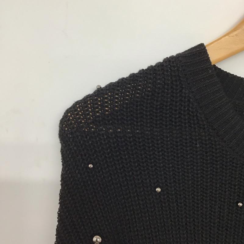 ジーナシス JEANASIS ニット、セーター 長袖 js064453mc 長袖ニット 装飾ビーズ FREE  黒 / ブラック /  レディース USED 古着 中古 10147033